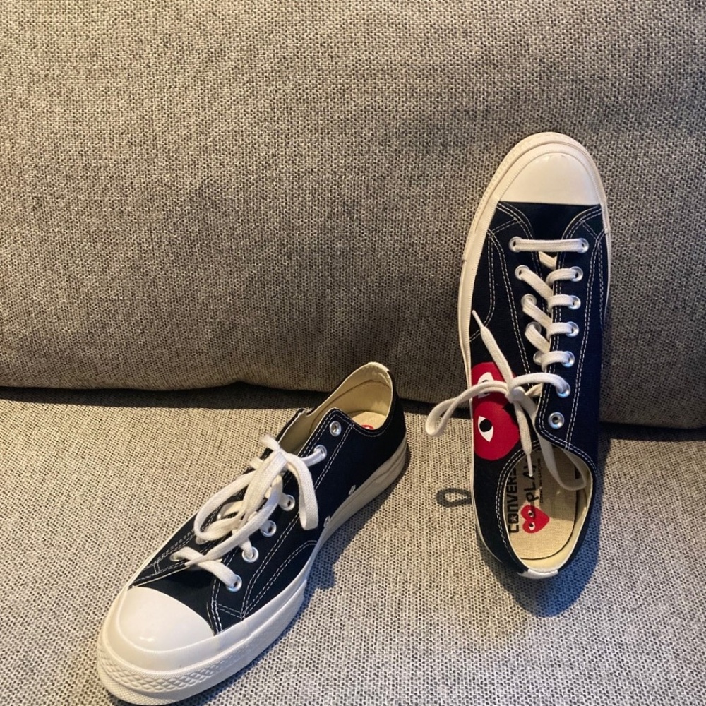 Comme Des Garçons X Converse Chuck Taylor All Star Low Top Play Hearts Sneakers